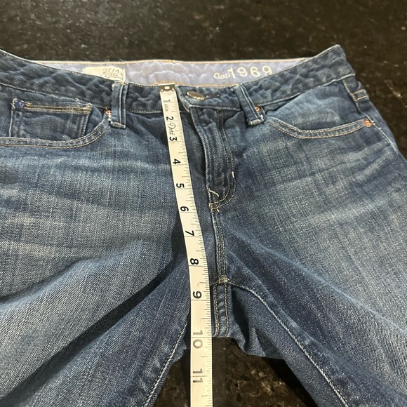 Gap 1969 Long & Lean Medium Tint Sz 27/4 Women's Blue Jeans - Picture 5 of 8